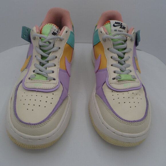 Nike Air Force 1 Low Shadow Womens Size 8.5 Ivory Pink Athletic Shoes Sneakers - Picture 5 of 11